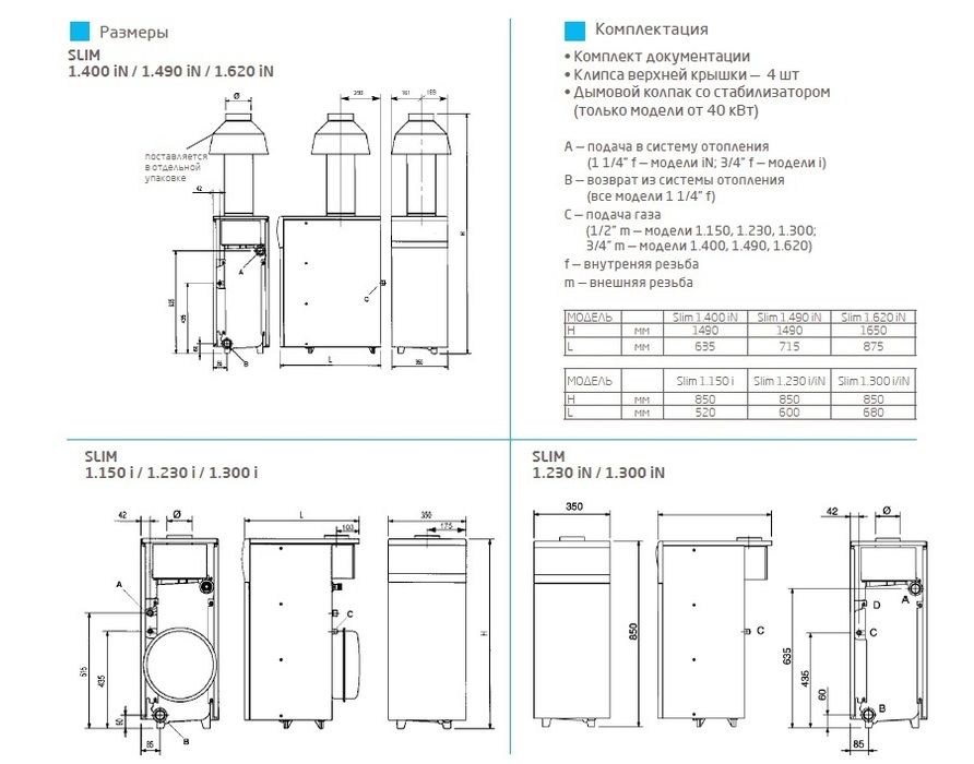Напольный газовый котел Baxi SLIM 1.300i 5E фото#3