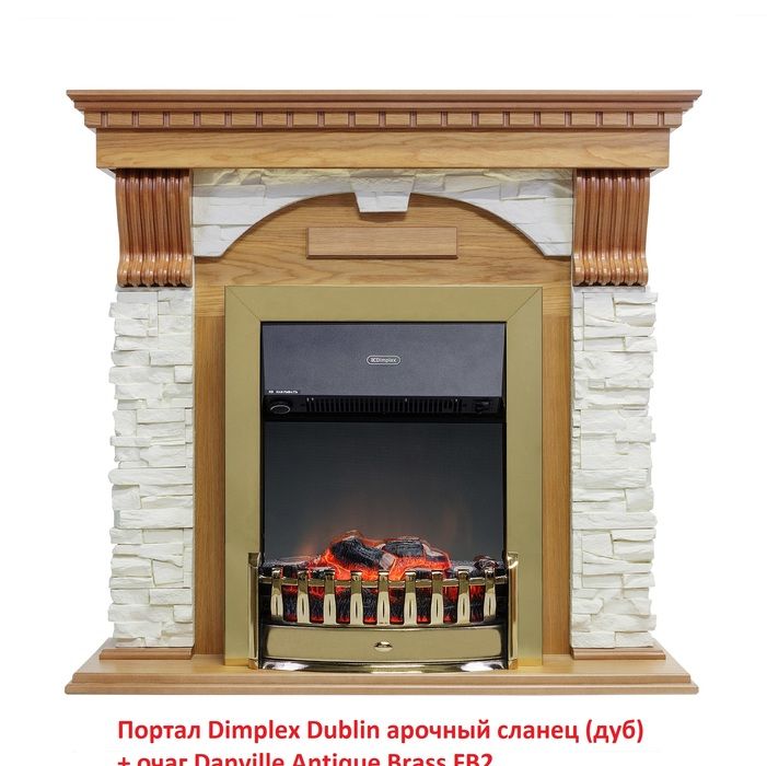 Классический очаг Dimplex Danville Antique Brass FB2 фото#7