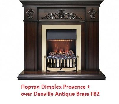Классический очаг Dimplex Danville Antique Brass FB2 фото#16
