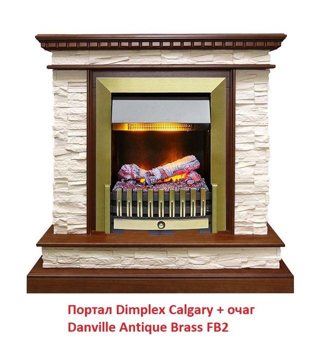 Классический очаг Dimplex Danville Antique Brass FB2 фото#33