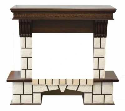 Угловой широкий портал Real-Flame Stone Corner 25/25,5 AO-217