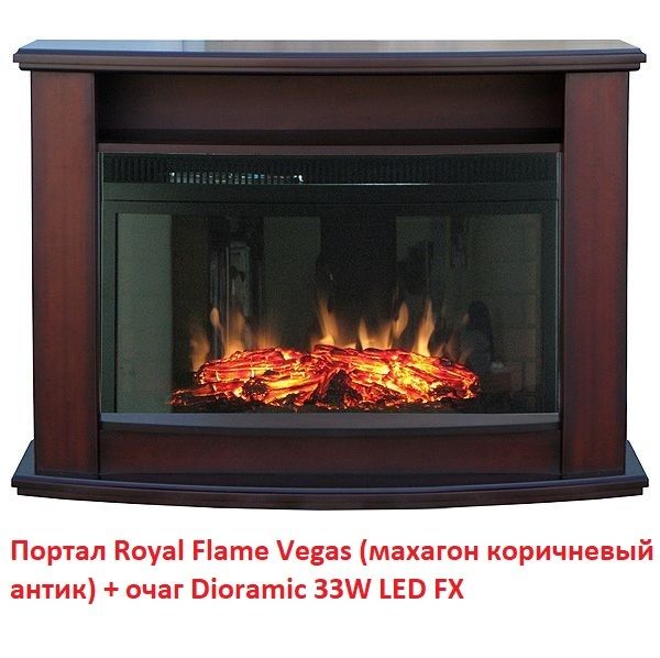 Очаг Royal Flame Dioramic 33W LED FX черный фото#2