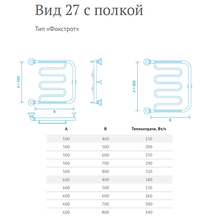 Водяной полотенцесушитель Маргроид Вид 27 (1") 50*50 фото#2