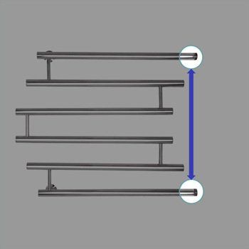 Водяной полотенцесушитель фокстрот Energy Modern 600x700 боковой фото#4