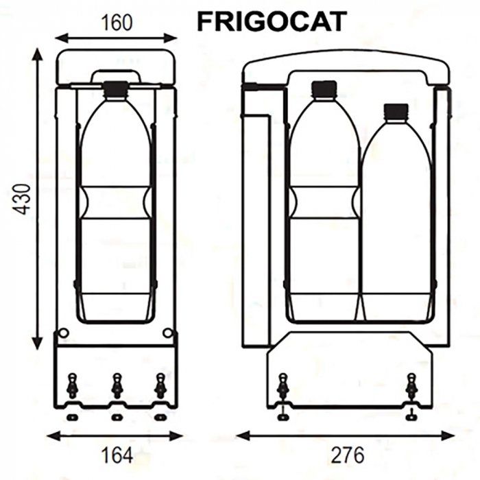 Компактный термоэлектрический автомобильный холодильник Indel B FRIGOCAT 12v фото#3