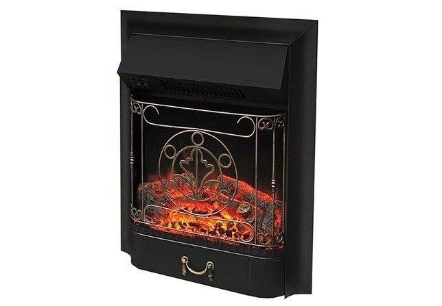 Классический очаг InterFlame Fobos FX M Brass/Black экономичный фото#2