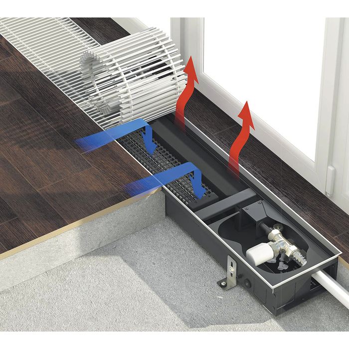 Внутрипольный конвектор Varmann Qtherm ECO 180x90x3000 фото#2