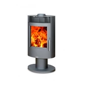 Дровяная печь ABX Tartu 5 Поворотный серая сталь, тальк с верхней плитой