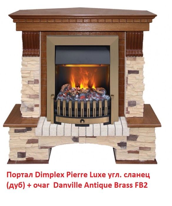 Угловой классический портал Dimplex Pierre Luxe угл. сланец (для классика Opti-Myst, Optiflame) фото#3