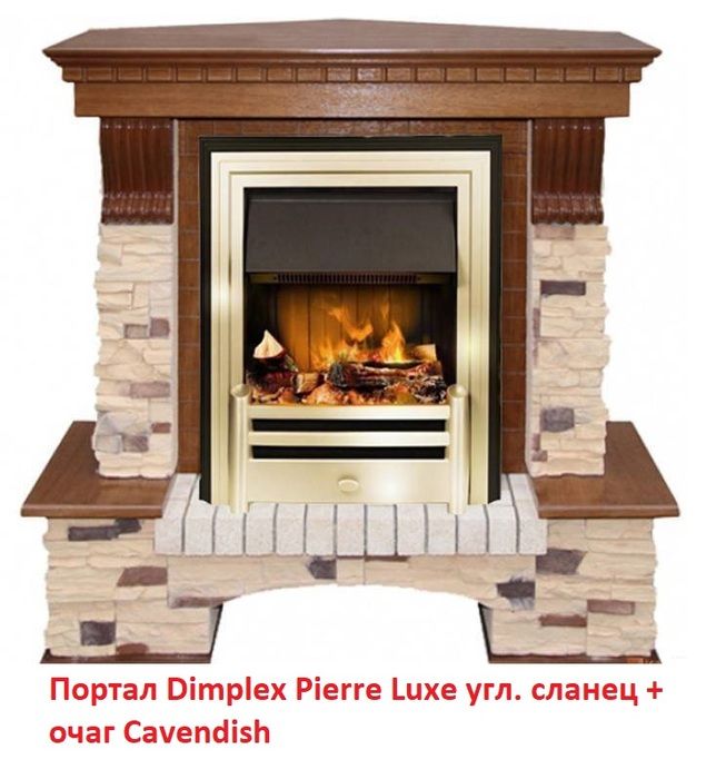 Угловой классический портал Dimplex Pierre Luxe угл. сланец (для классика Opti-Myst, Optiflame) фото#6