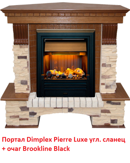 Угловой классический портал Dimplex Pierre Luxe угл. сланец (для классика Opti-Myst, Optiflame) фото#7