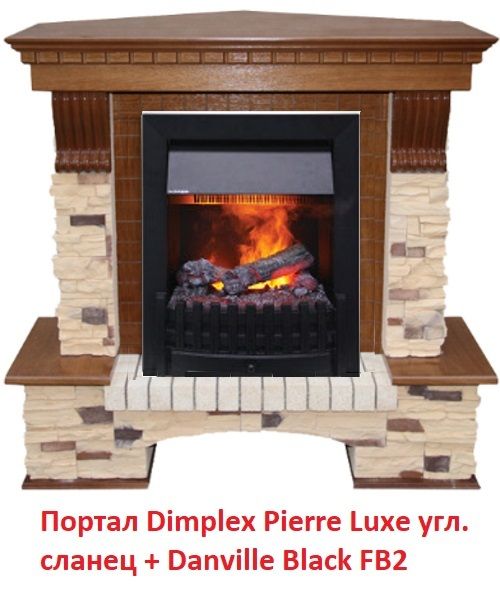 Угловой классический портал Dimplex Pierre Luxe угл. сланец (для классика Opti-Myst, Optiflame) фото#8