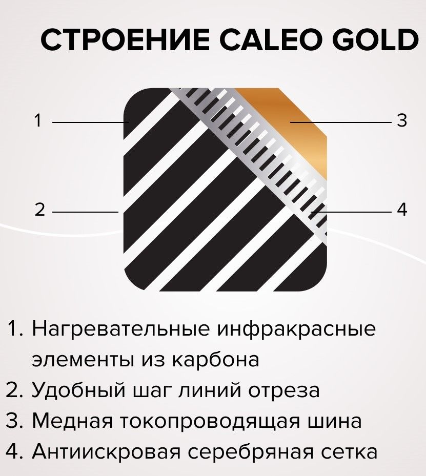 Пленочный теплый пол Caleo GOLD 170-0,5-1,0 фото#9