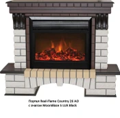 Электрокамин Real-Flame Country 26 АО-215 + MOONBLAZE DELUXE BL декоративный