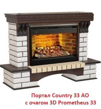 Широкий портал Real-Flame Country 33 AO фото#4