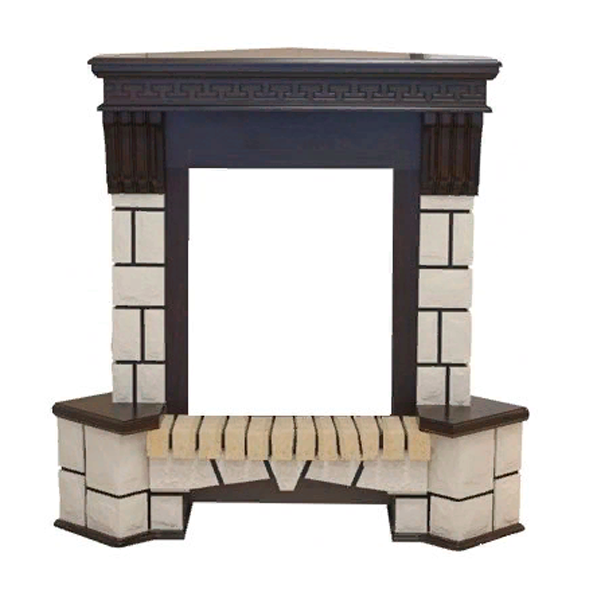 Угловой классический портал Real-Flame Stone Corner STD/EUG AO-217