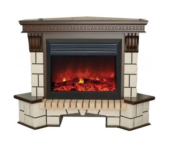 Угловой широкий портал Real-Flame Stone Corner 26 AO-217 фото#3
