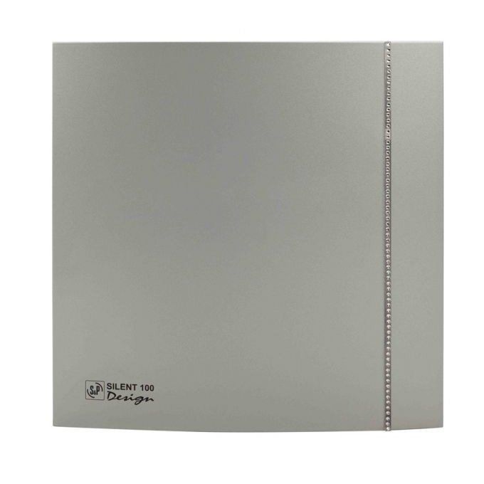 Вытяжка для ванной Soler & Palau SILENT-100 CZ SILVER SWAROVSKI DESIGN (230V 50) потолочный
