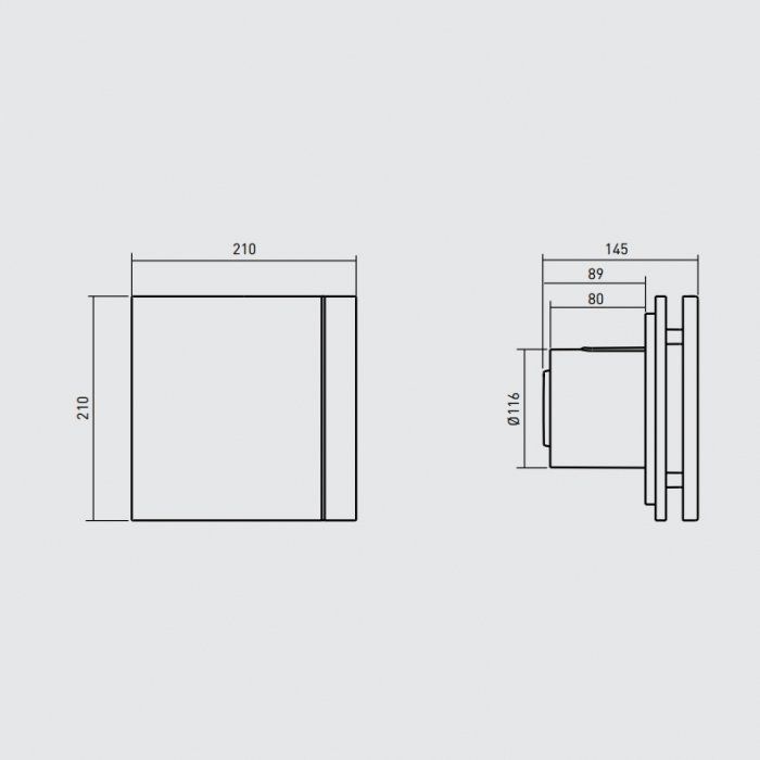 Вытяжка для ванной Soler & Palau SILENT-200 CHZ SILVER DESIGN-3C фото#3