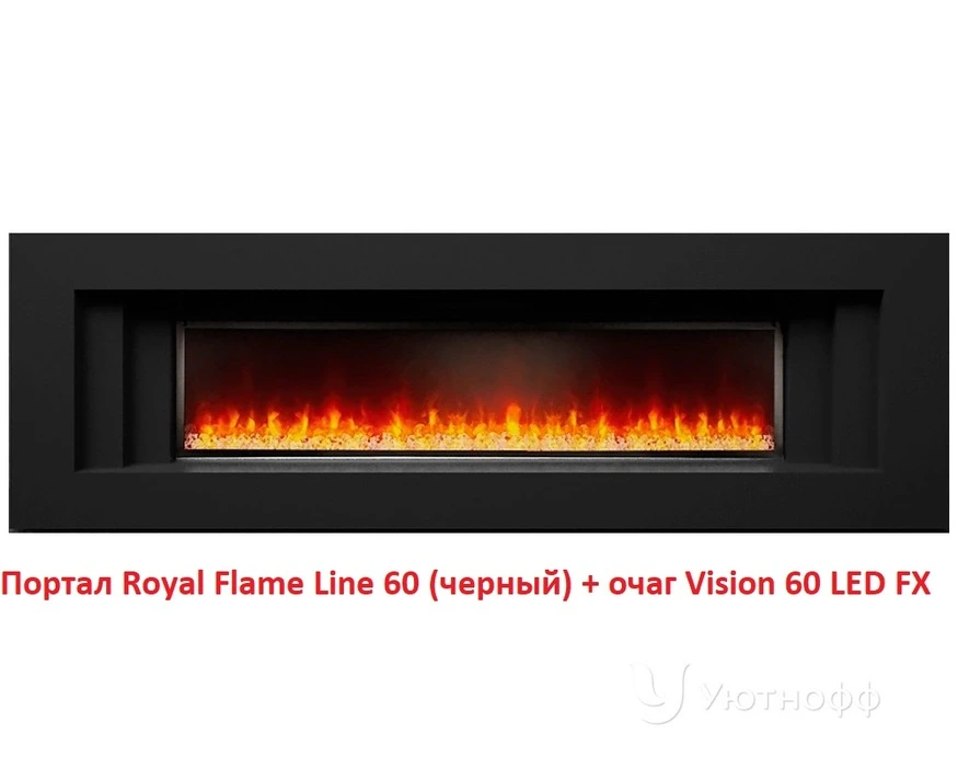 Линейный электрокамин Royal Flame Vision 60 LED фото#2