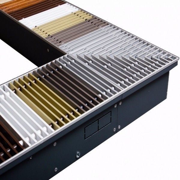 Внутрипольный конвектор длиной 1,1 м - 1,5 м КЗТО Бриз 260x80x1400 1то фото#5