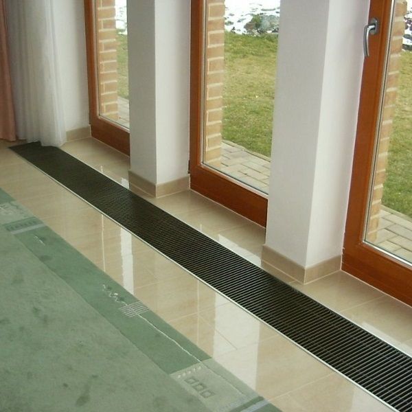 Внутрипольный конвектор длиной 1,1 м - 1,5 м КЗТО Бриз 260x80x1400 1то фото#6