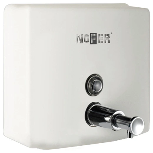Для мыла Nofer INOX белый квадратный 1200 мл (03004.W)
