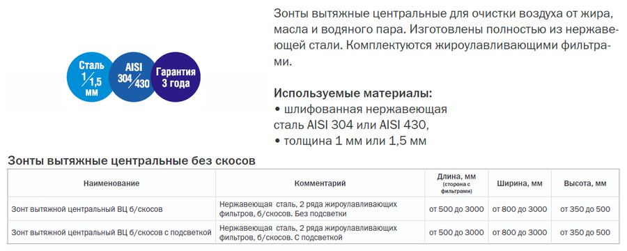 Зонт приточно-вытяжной Камик ВП/П-610 фото#2
