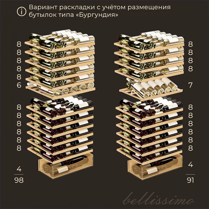 Отдельностоящий винный шкаф MEYVEL MV95-KST2 (Slim) фото#22