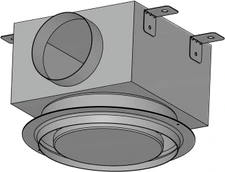 Приточно-вытяжной Sysimple NTG-1-9,5-125/20-RAL9016M-RAL9016M-PB с КСД