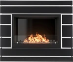 Напольный биокамин Firelight BFP/P-2520 с порталом Moderno 25 шпон чёрный дуб