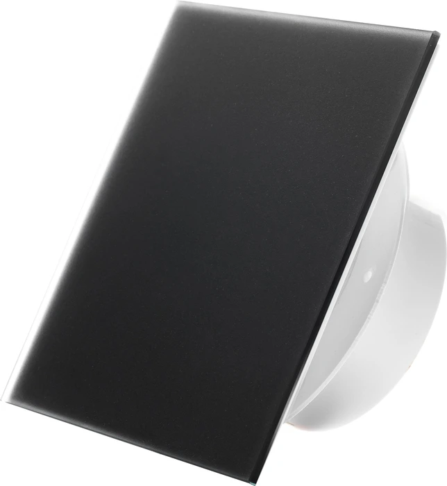Вытяжка для ванной SlimVent МV 100, стекло, черный матовый
