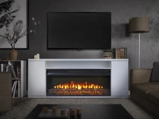 Линейный электрокамин Real-Flame BERGEN 36 WT-P511 с очагом FLASH 36 фото#4