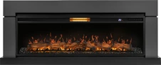Линейный электрокамин Royal Thermo Aurora RTFP/P-AR60LS с порталом Firelight Lindos 60 G, графит