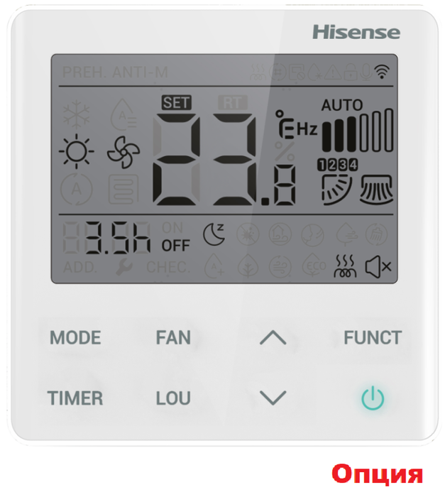 Напольно-потолочный внутренний блок мульти-сплит системы Hisense Free Match AVT-24UR4RB8 Wi-Fi фото#3