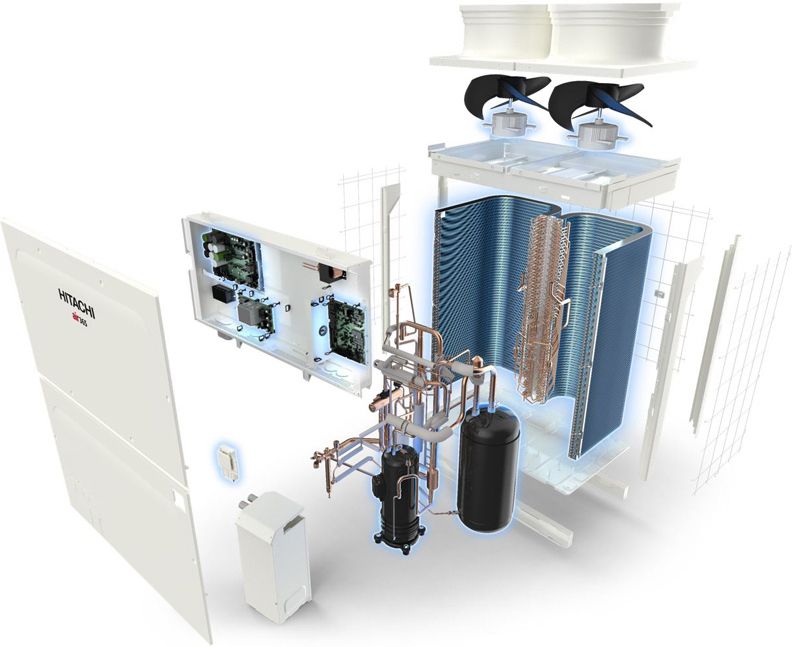 Наружный блок VRF системы Hitachi RAS-5FSXNP2E фото#2
