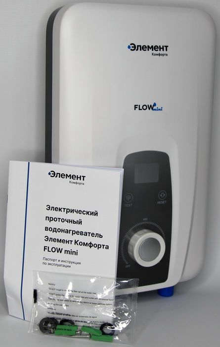 Электрический проточный водонагреватель Элемент Комфорта Flow mini 4,5кВт - 1ф фото#4