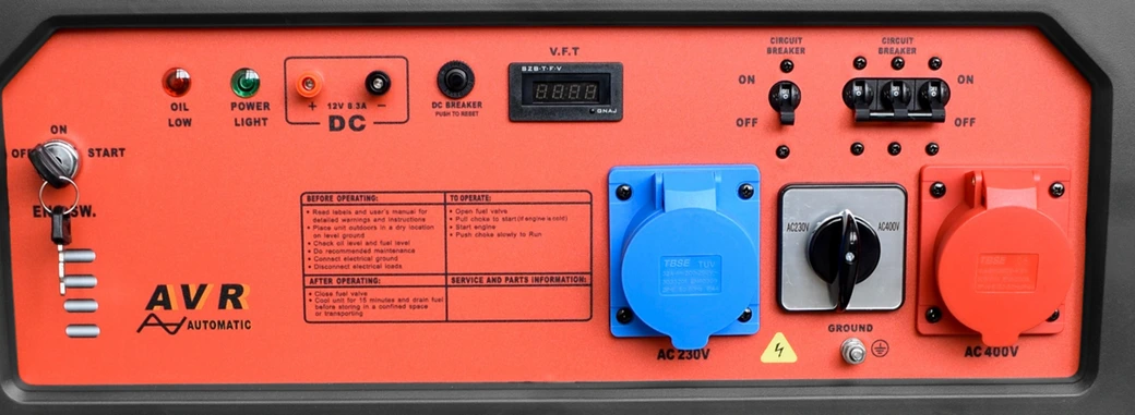Бензиновый генератор REDVOLT EPB8500E-T фото#6