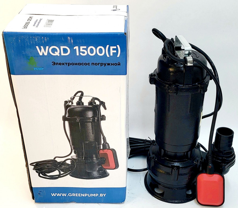 Дренажный насос GREENPUMP WQD 1500F VALERA с поплавком 230V фото#3
