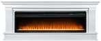 Линейный электрокамин Royal Flame Monaco 60 (белый) с очагом Vision 60 LOG LED
