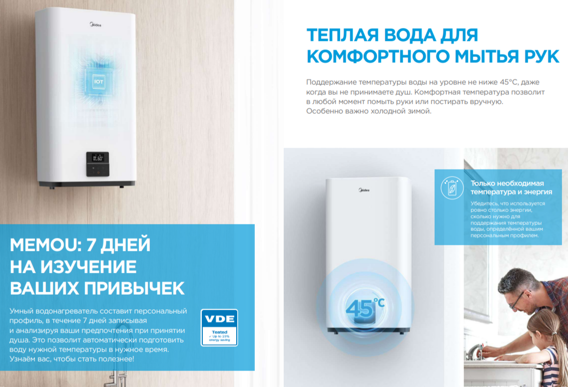 Электрический накопительный водонагреватель Midea MWH-3020-FED фото#9