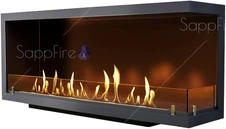 Настенный биокамин Sappfire угловой очаг 800