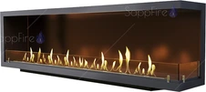 Настенный биокамин Sappfire угловой очаг 2200