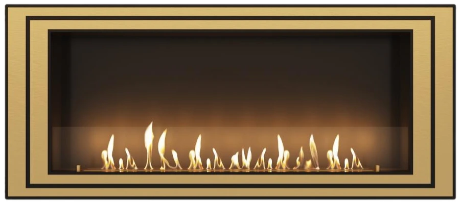 Настенный биокамин Sappfire Saturn латунь 900