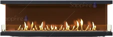 Настенный биокамин Sappfire торцевой очаг 1100
