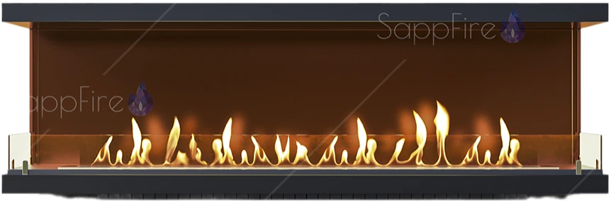 Настенный биокамин Sappfire торцевой очаг 1100