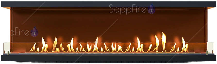 Настенный биокамин Sappfire торцевой очаг 1700