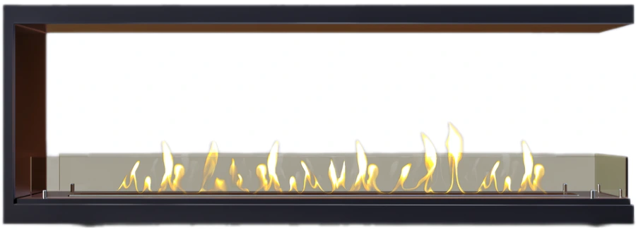 Настенный биокамин Sappfire торцевой сквозной очаг 800