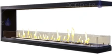 Настенный биокамин Sappfire торцевой сквозной очаг 1400