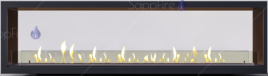 Настенный биокамин Sappfire сквозной очаг 2000 фото#2